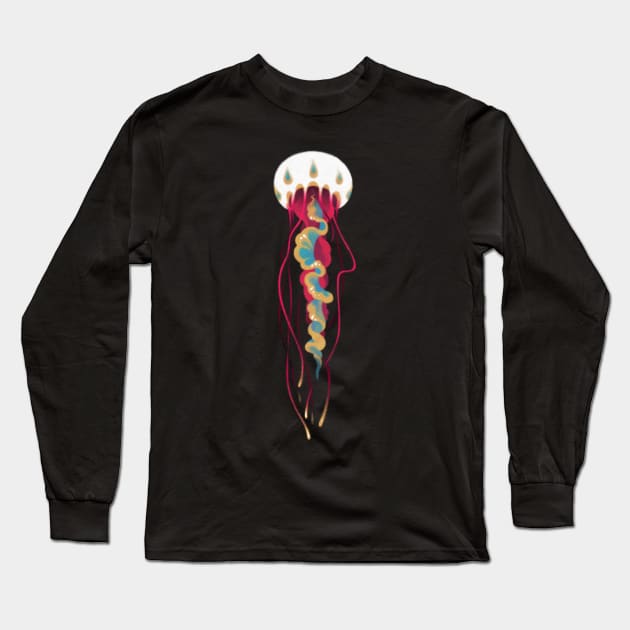 Jellyfish 2 Long Sleeve T-Shirt by pikaole